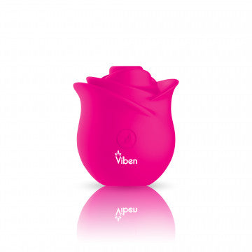 Zen Rose - Hot Pink - Handheld Rose Clitoral and Nipple Stimulator